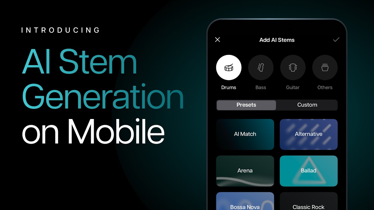 Introducing AI Stem Generation for Moises Mobile App - YouTube