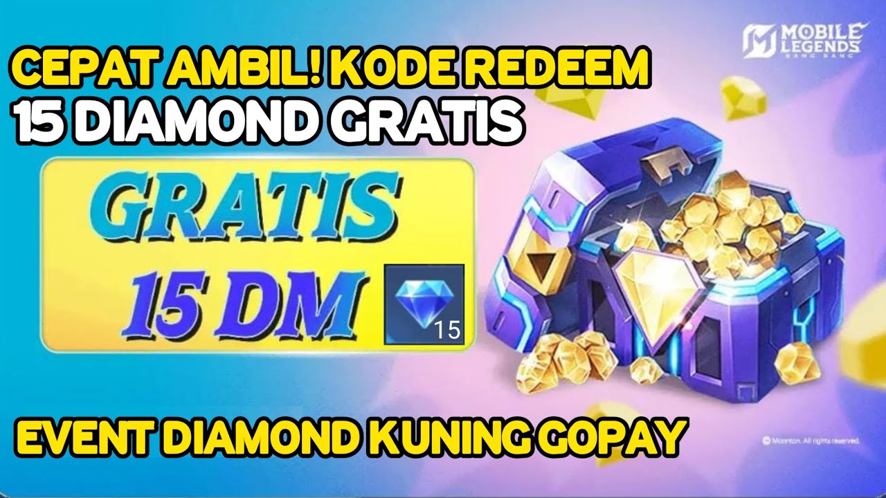 CEPAT AMBIL! KODE REDEEM 15 DIAMOND GRATIS EVENT PROMO DIAMOND KUNING ...