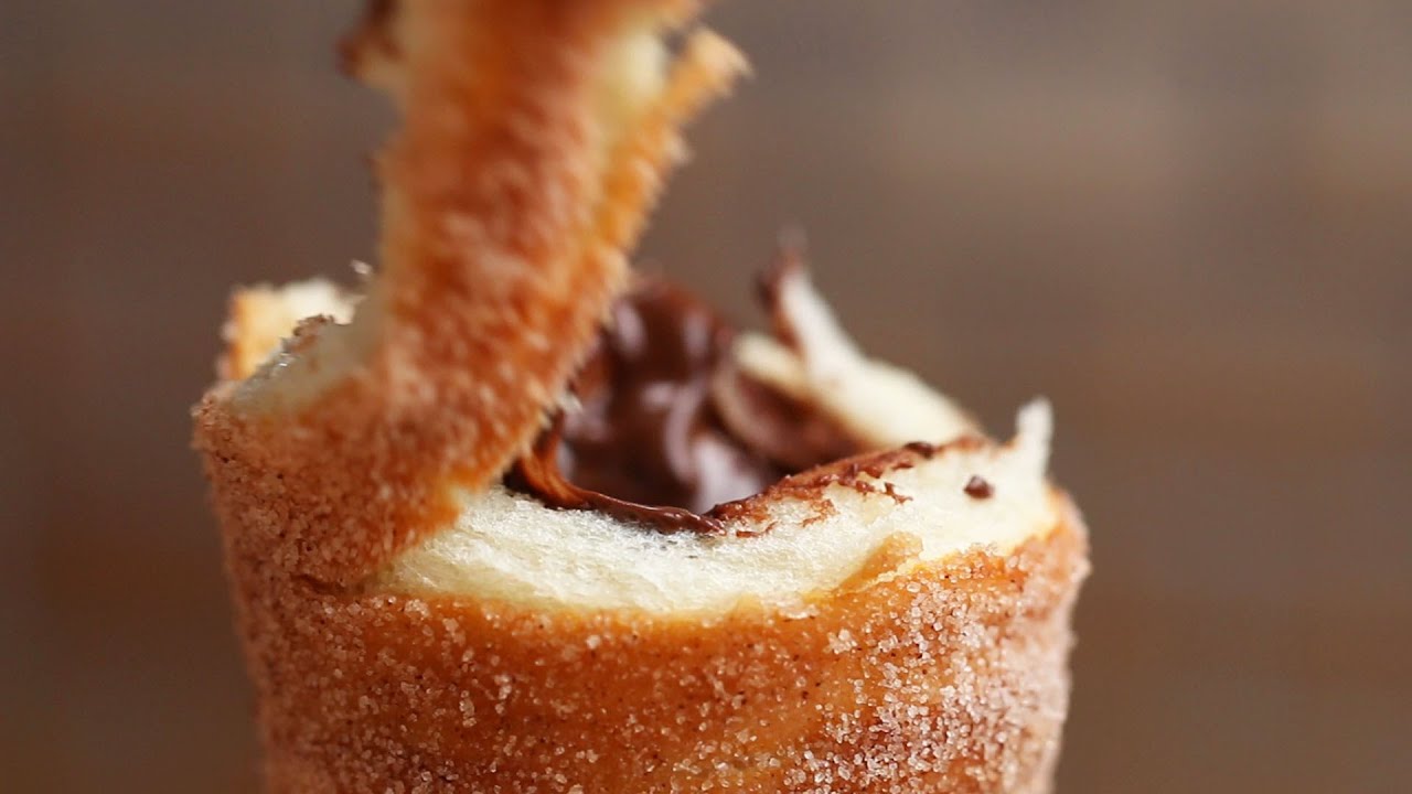 Cinnamon Sugar Donut Cones YouTube