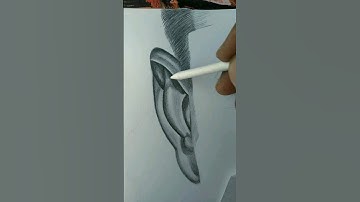 😯😱Realistic ear sketch tutorial | #shorts #art #drawing #realistic