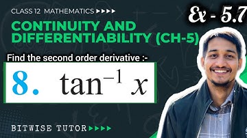 Find second order derivative of tan inverse x