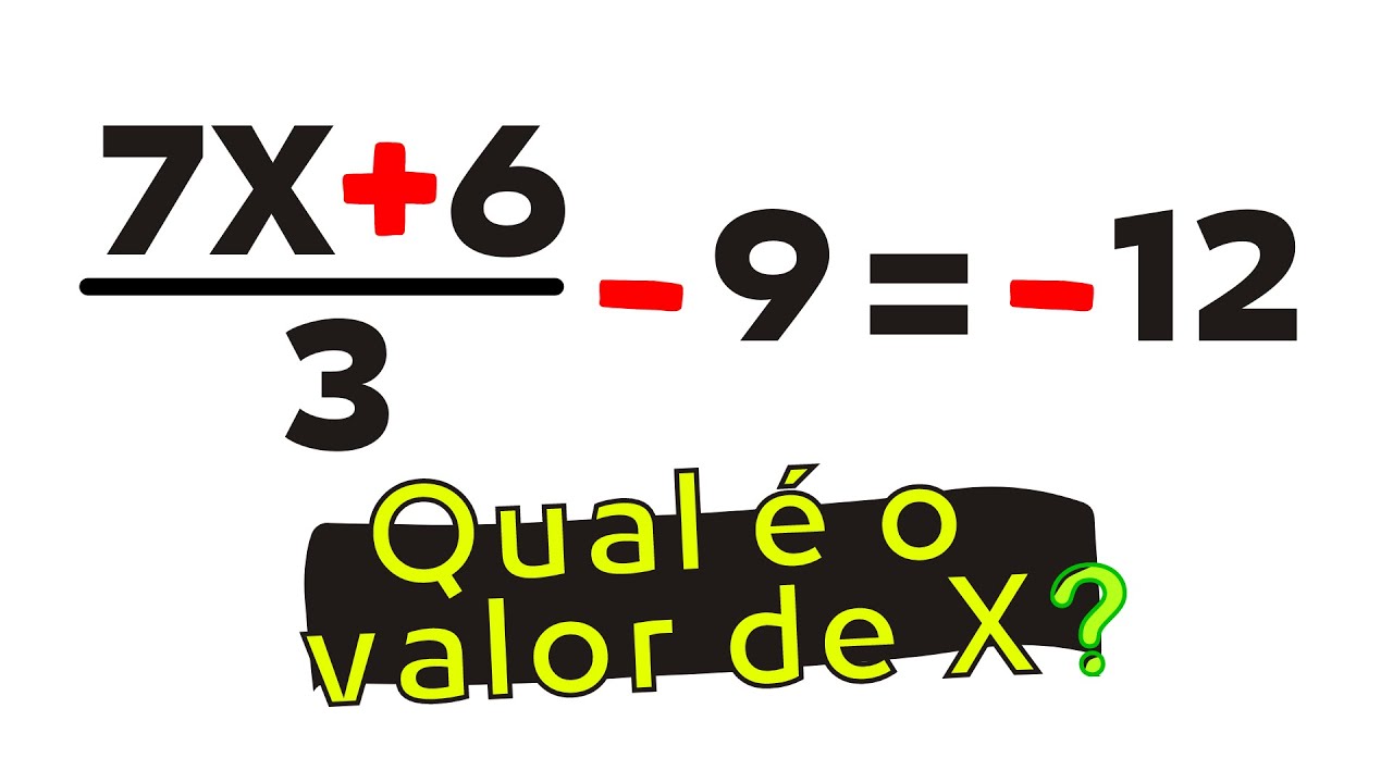 Equação do 1° grau PASSO A PASSO - YouTube