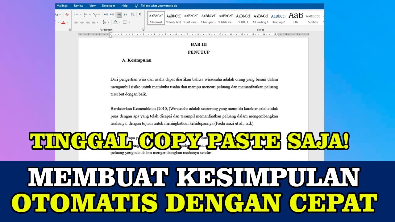 web membuat kesimpulan essay