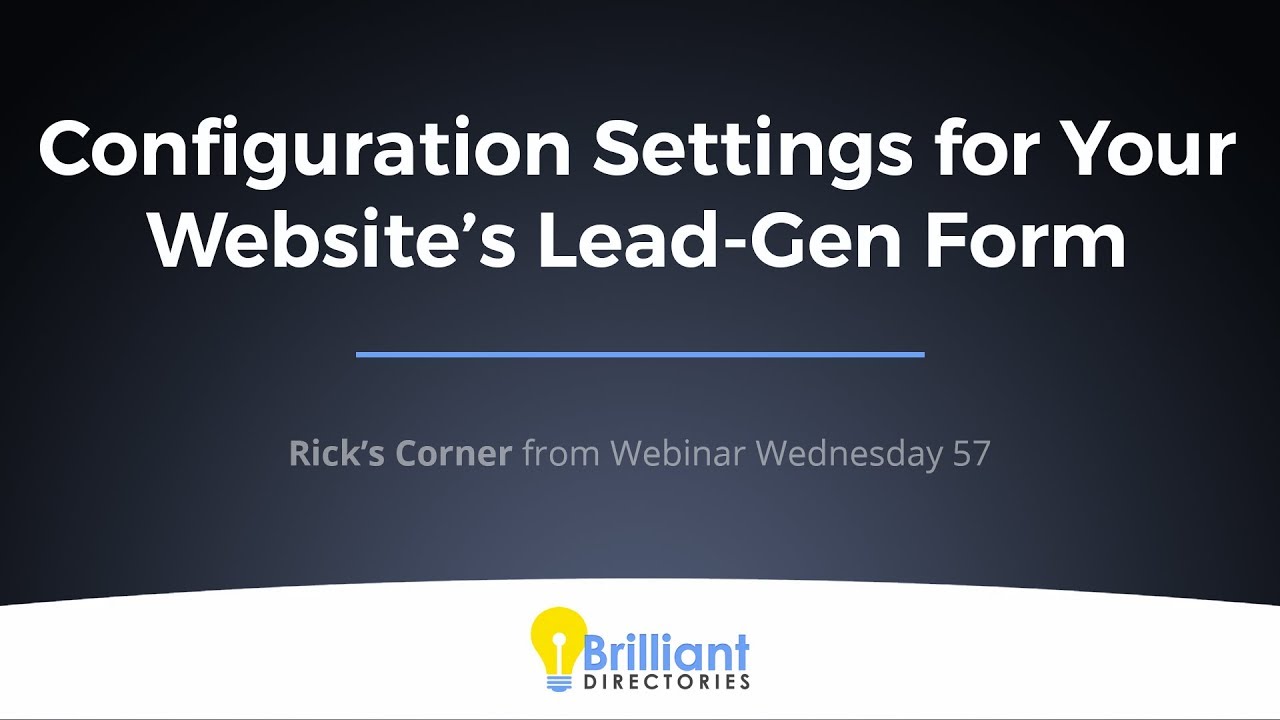 Generate More Leads Online 🔥 Configuration Settings for Your Website’s