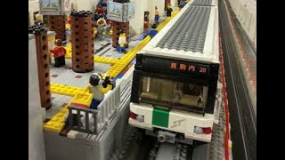 レゴで出来た札幌市営地下鉄南北線大通駅構内