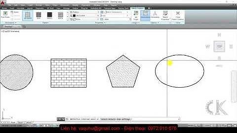 Autocad - Hướng dẫn lệnh tô mặt cắt hatch