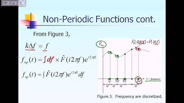 Lecture 7:  Fourier Transform Pair: Non-periodic Function Part 2 of 2