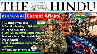The Hindu Newspaper Analysis Today | 30th September 2026 | Indian Express News | Editorial Analysis