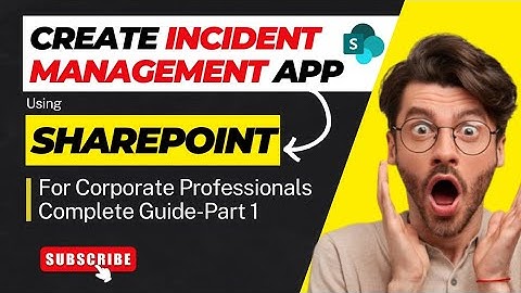 How To Create An Incident Management System Using Sharepoint For Security Professionals - Part 1