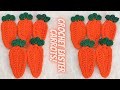 HOW TO CROCHET CARROT APLIQUES CROCHET EASTER IDEAS VERY EASY CROCHET CARROT APLIQUE PATTERN 