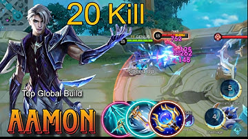 20 KILLS | AAMON Insane Damage in Rank | best build 2025 MLBB 