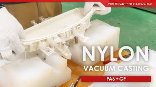 [ Nylon Vacuum Casting Process② ] How We Vacuum Cast in Nylon (PA6 + GF)│ナイロン注型プロセス