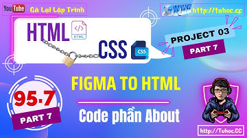 95.7 Dự án #3 code phần about - Thực chiến HTML và CSS 2024
