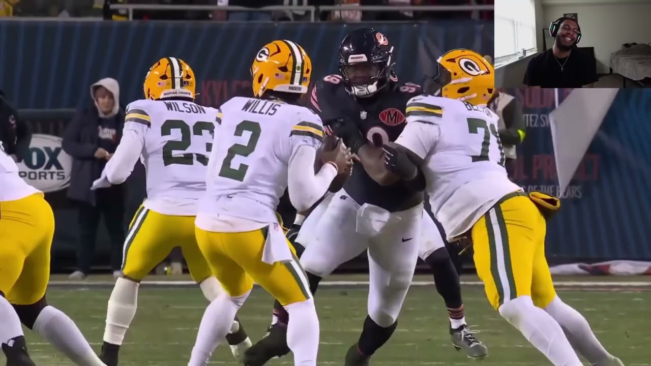 CALEB WILLIAMS IS TOO COLD | CHICAGO BEARS VS GREEN BAY PACKERS REACTION