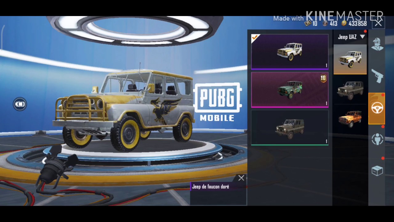 PUBG mobile New Skin Car not expensive YouTube
