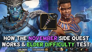 How The November Side Quest Works & Lets Play Elder Difficulty 7* Champs |Marvel Contest of Champion