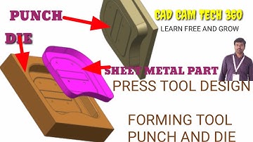 Press tool design || Sheet metal forming tool || NX cad tutorial