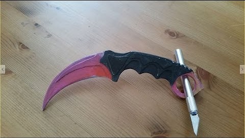 CS:GO Homemade Paper Karambit Fade by Neokuci!
