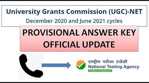 NTA UGC NET DEC 2020 AND JUNE 2021 MERGE CYCLE PHASE 1 PROVISIONAL ANSWER KEY OFFICIAL UPDATE