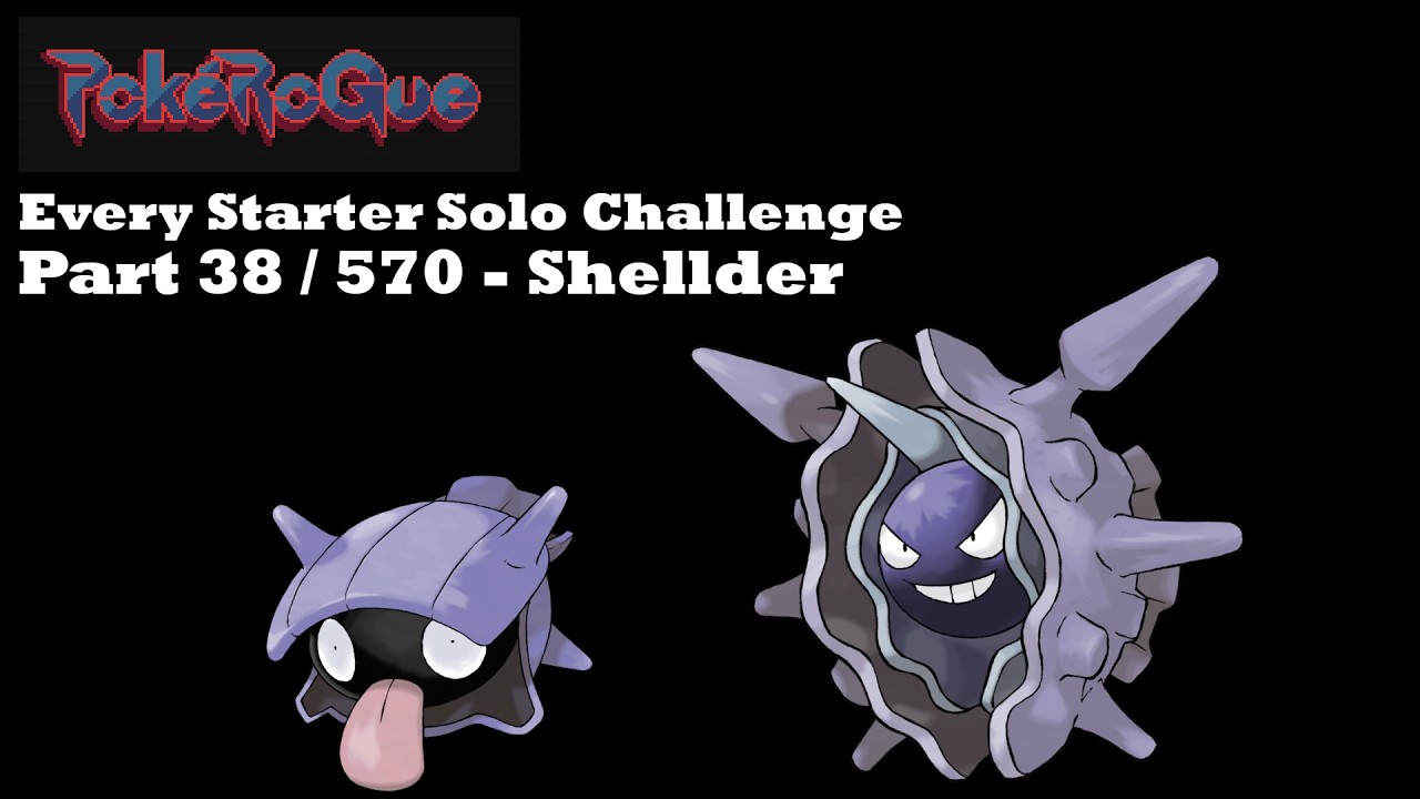 PokeRogue Solo Pokemon Challenge 38/570 - Shellder Line