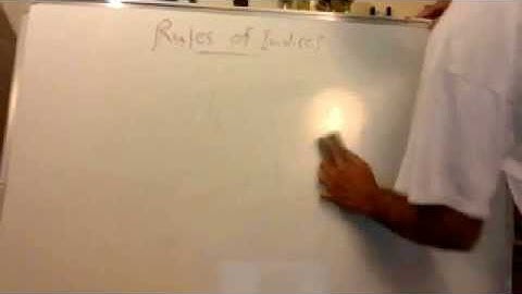 Edexcel A Level Maths C1 - Laws of Indices - Chapter 1