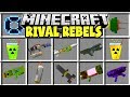 Minecraft RIVAL REBELS MOD | MINECRAFT NUKES, ROCKETS, LASERS, EXPLOSIVES & MORE!!