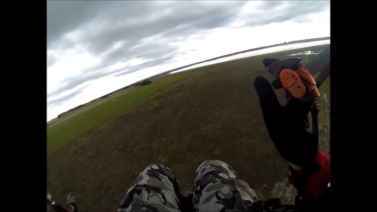 Mosquito powered hang glider engine out YouTube