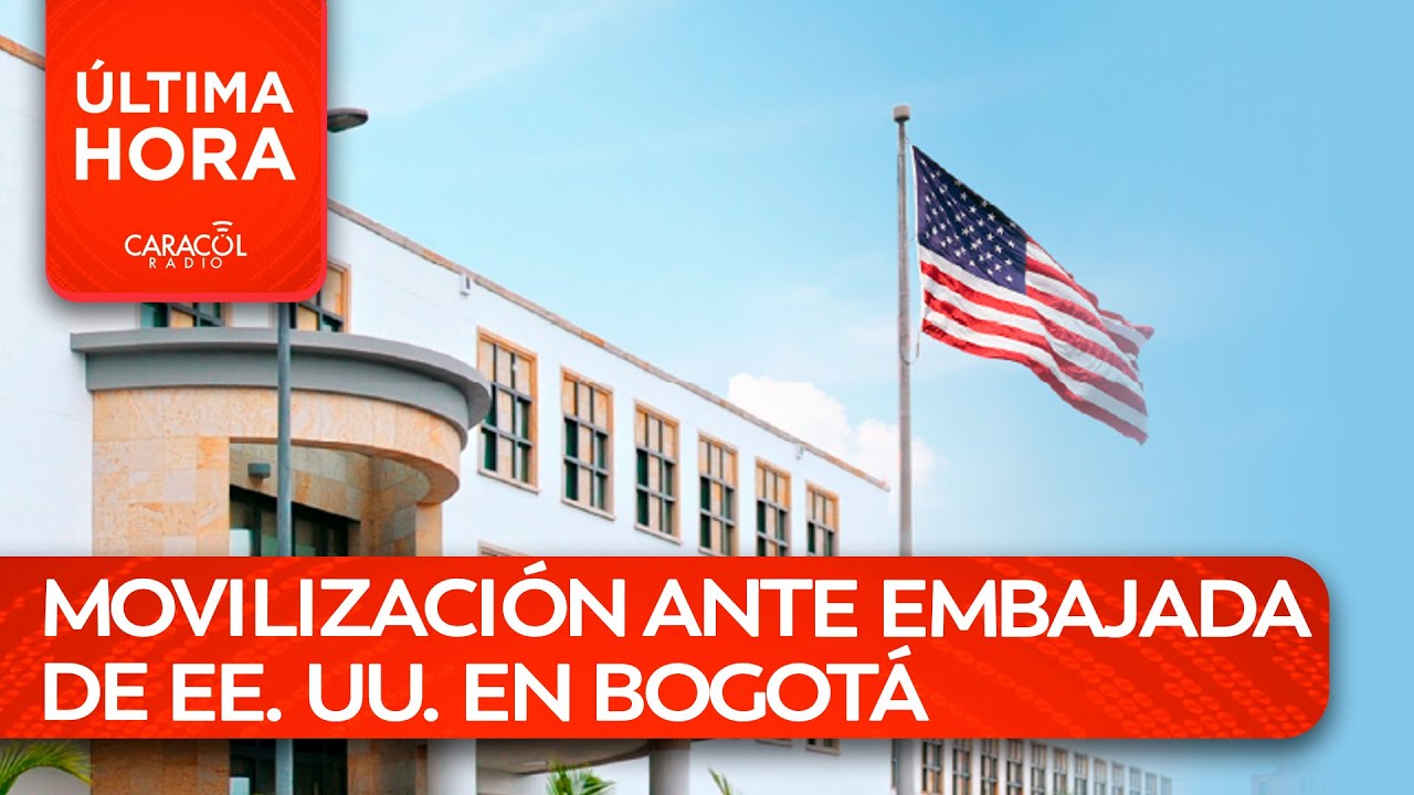 Protesta frente a la embajada de EE. UU. ¿Qué reclaman las centrales obreras? | Última Hora Caracol
