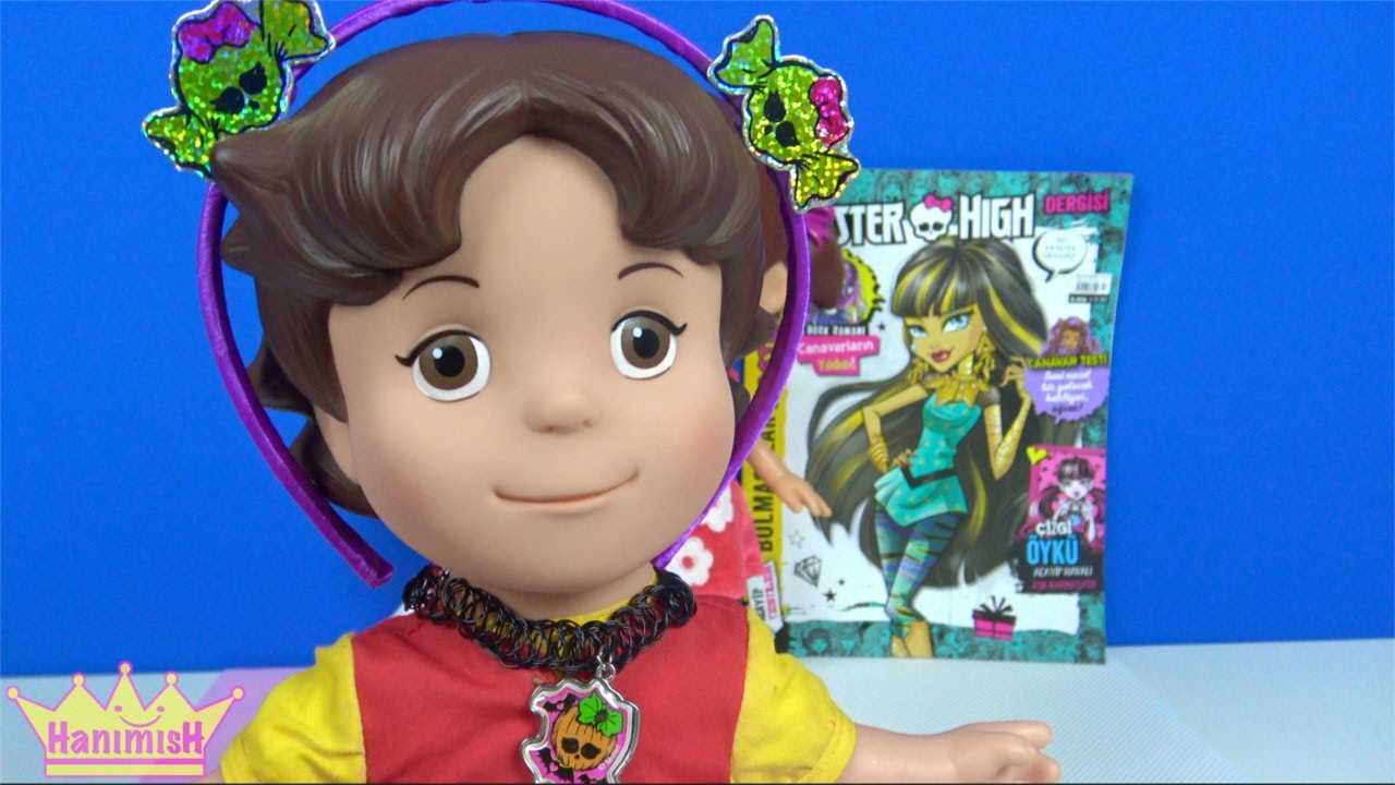 Heidi Maşa ve Niloya oyuncak bebek ile Monster 👽 High Dergsi açtık ve