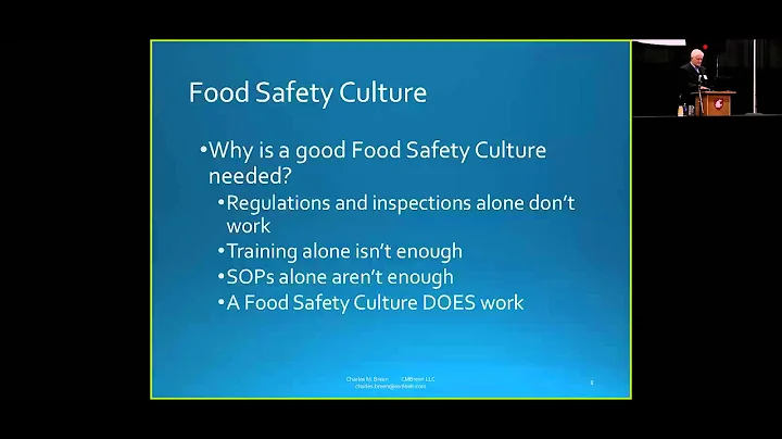 Food Safety as a a Culture on Your Farm,  Charles ...