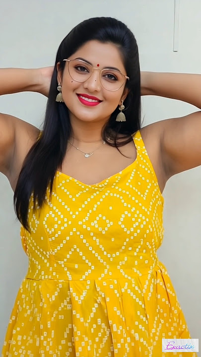 Desi Glam Pari in Yellow Dress | Armpit Pose Confidence & Style 💛📸