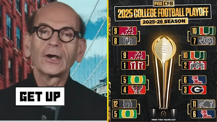 GET UP | Paul Finebaum bold predictions for CFP Quarterfinals: Alabama vs Indiana? Ohio St vs Miami?