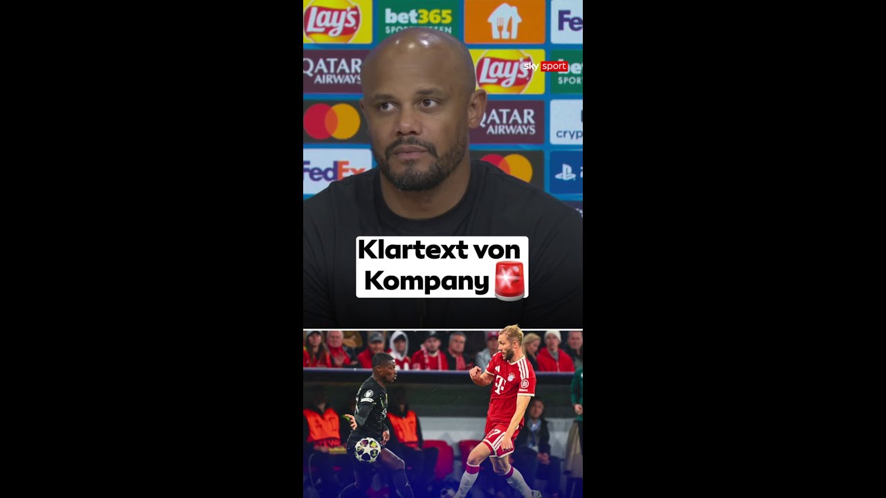 Kompany-Klartext zum Schiedsrichter: Deutlich aber fair! 💥