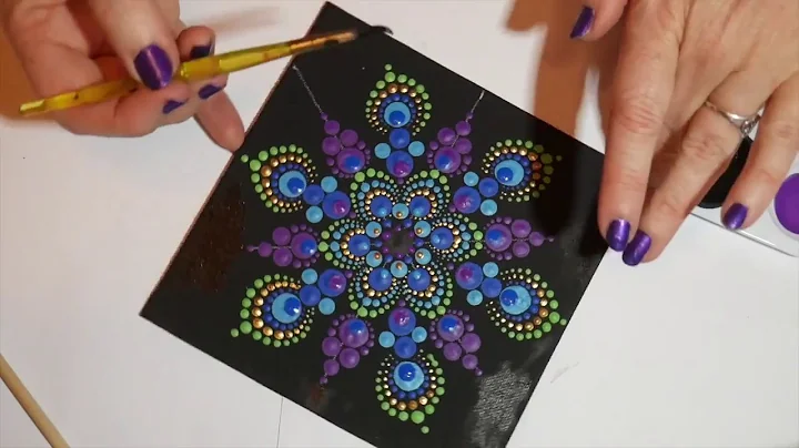 How to paint dot mandalas with Kristin Uhrig #6- P...