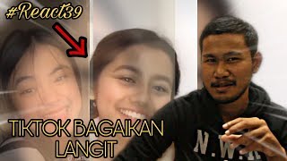 REACTION Bagaikan Langit TIKTOK | Beautiful and Cute Girls COMPILATION (Face Zoom) #Tiktok#Reaction
