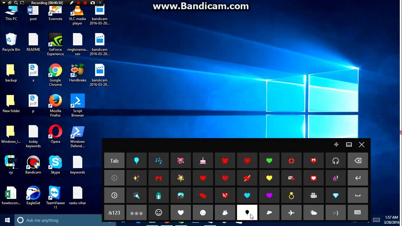 How to Get Emoji On Windows 10 On Screen Keyboard - YouTube