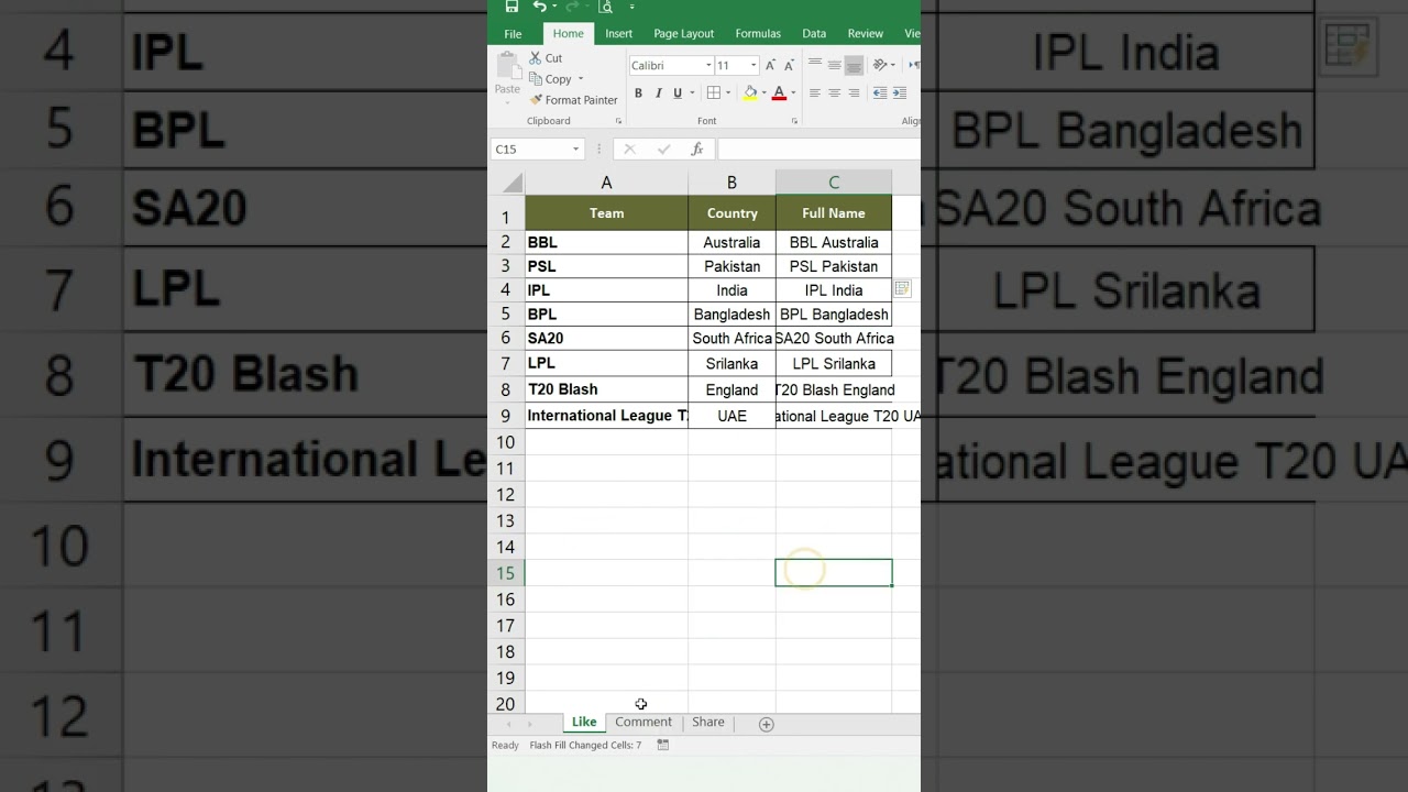 Automatically Fill data in Excel | Excel Hacks | Excel Tips | Excel Tutorial | Flash Fill in Excel