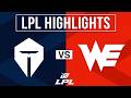 TES vs WE Highlights ALL GAMES | LPL 2026 Split 2 Playoffs | Top Esports vs Team WE