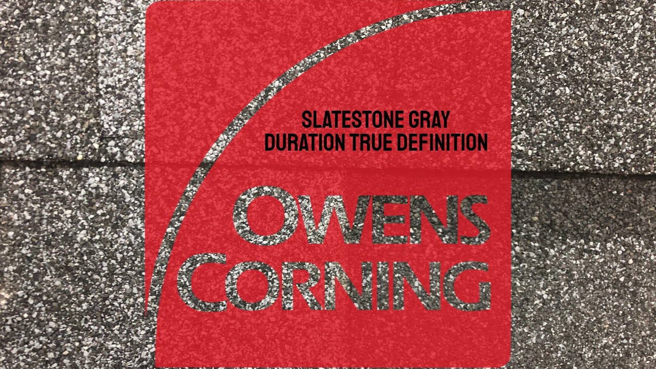 Owens Corning Slatestone Gray Color Video