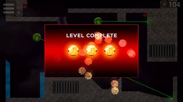 Laserbreak 2 - Level 103 and 104 (Collecting all Coins) playthrough / walkthrough / solution