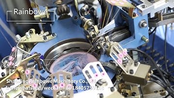 China brand RAINBOWE full automatic computerized sock knitting machine