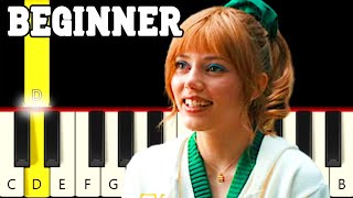 Chrissy, Wake Up - Stranger Things- Very Easy and Slow Piano tutorial - Beginner - only 1 black key