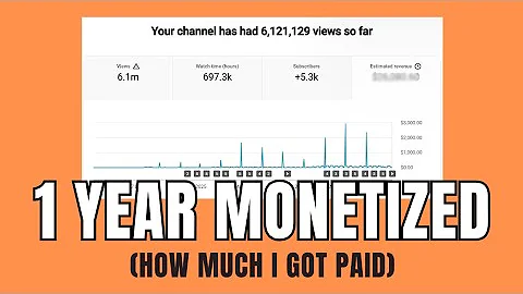MONETIZED!! How Much YouTube Paid Me in My First Year (5,000 Subscribers)