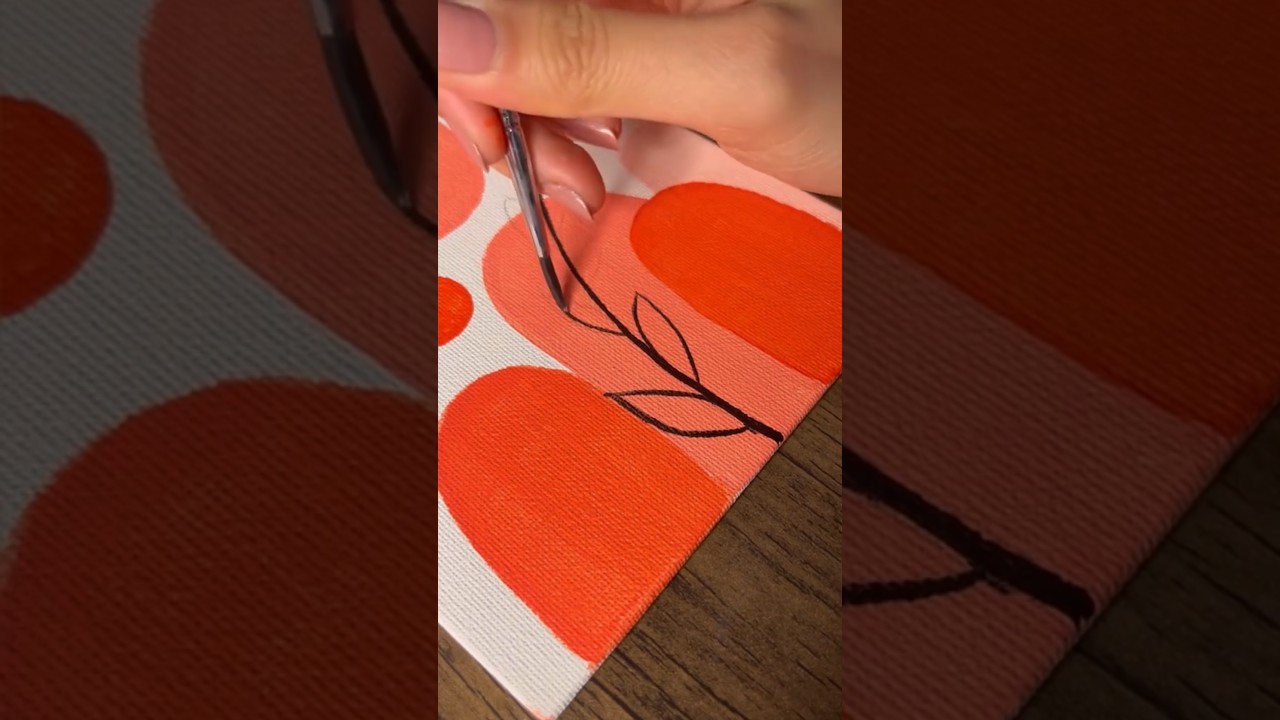 Boho Aesthetic Painting ✨ | Easy & Relaxing Art #shorts