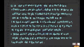 37. Crear objetos inmutables.