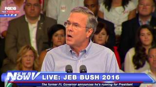 Celebrity FNN: Jeb Bush Campaign Announcement Profile