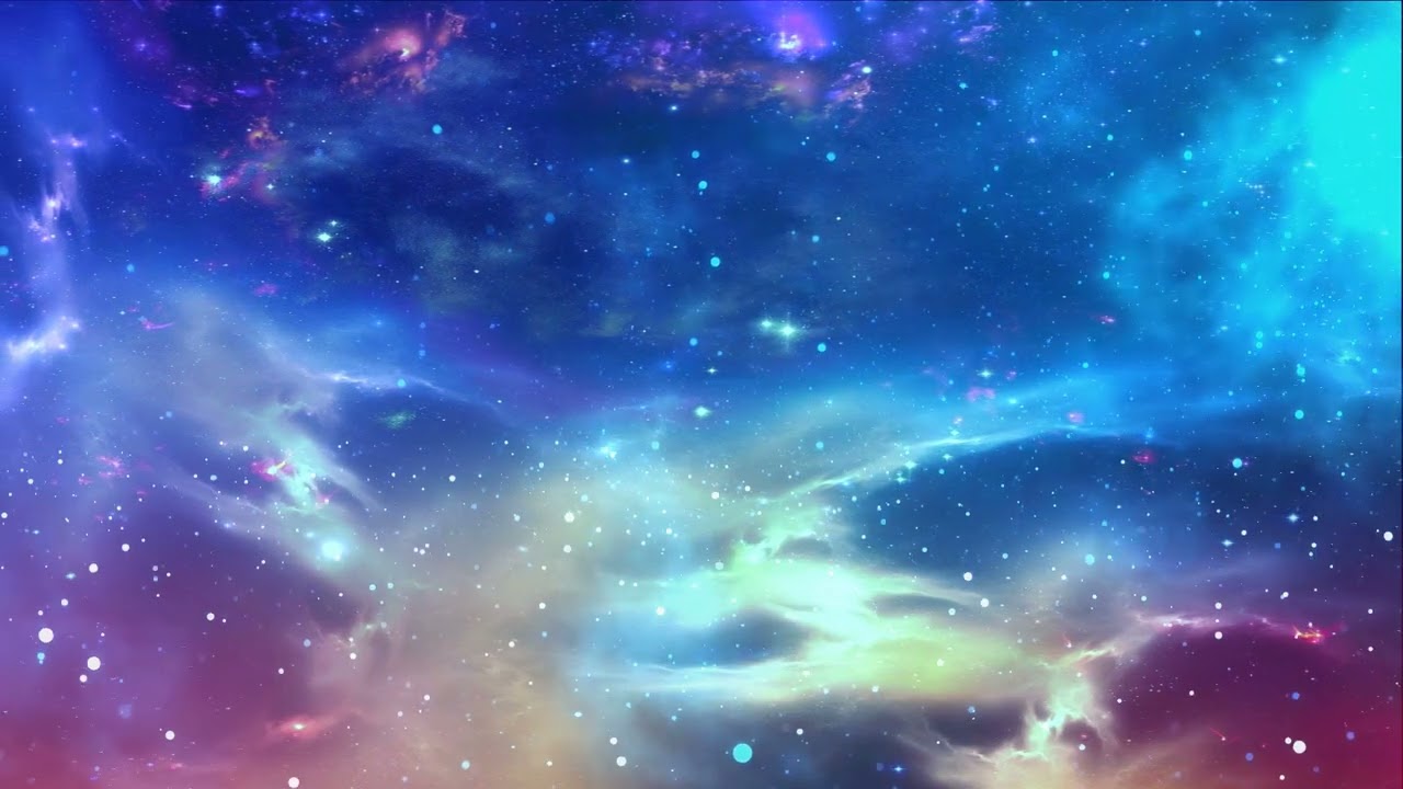 Colorful Particle Cloud Starry Sky LED Background Video