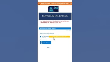 Ransomware Protection : Tips to prevent Email Phishing Attacks #shorts #ransomware #cybersecurity
