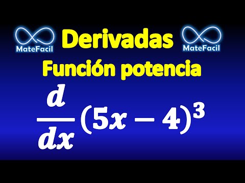 Derivada de una función elevada a una potencia (algebraica)