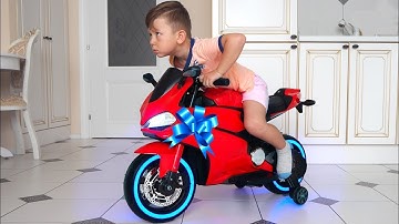 BABY Biker Unboxing & Test Drive Sportbike - Ride On POWER WHEEL BIKE Video for kids